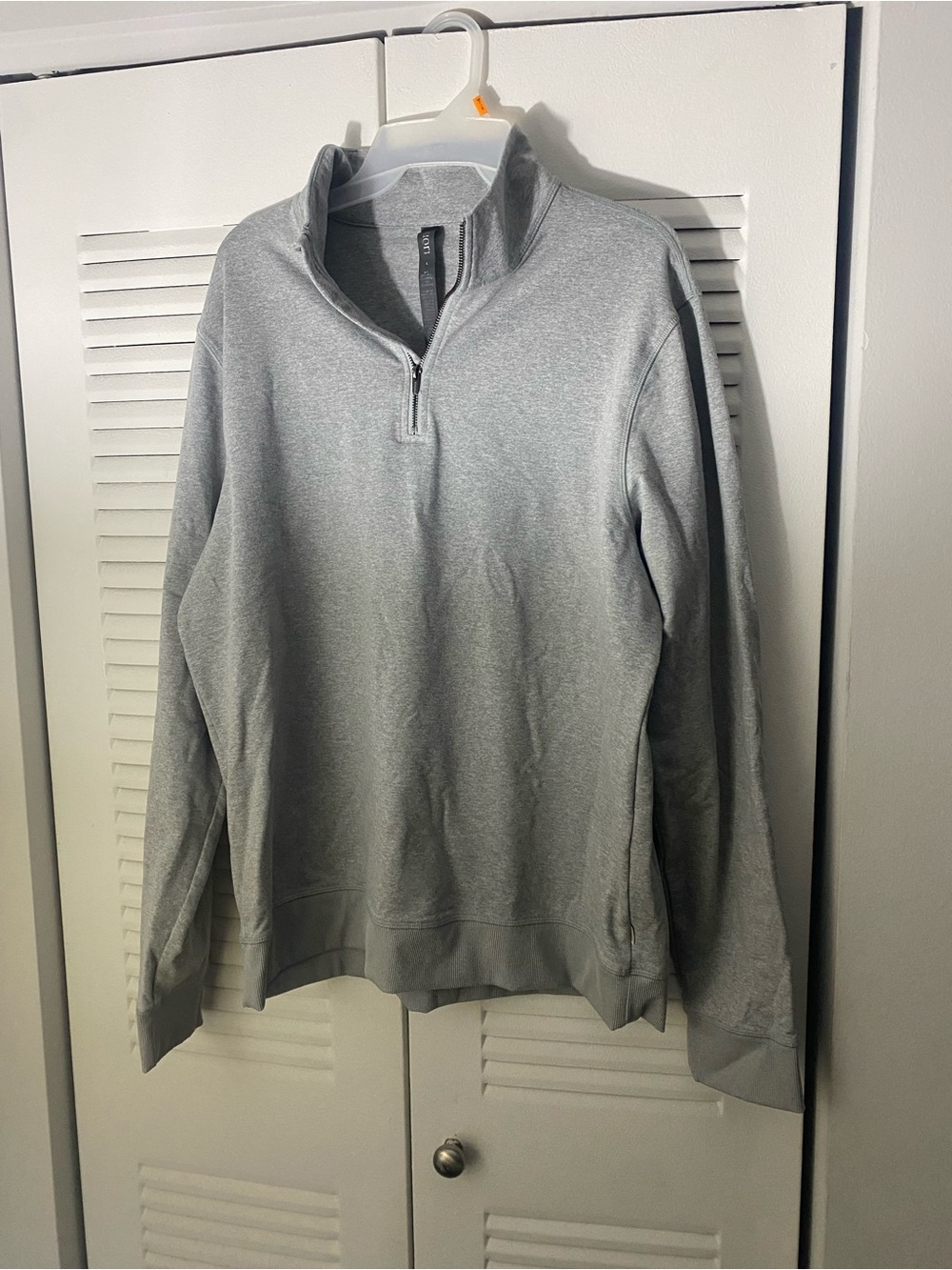 Vuori Light Gray Quarter-Zip Pullover